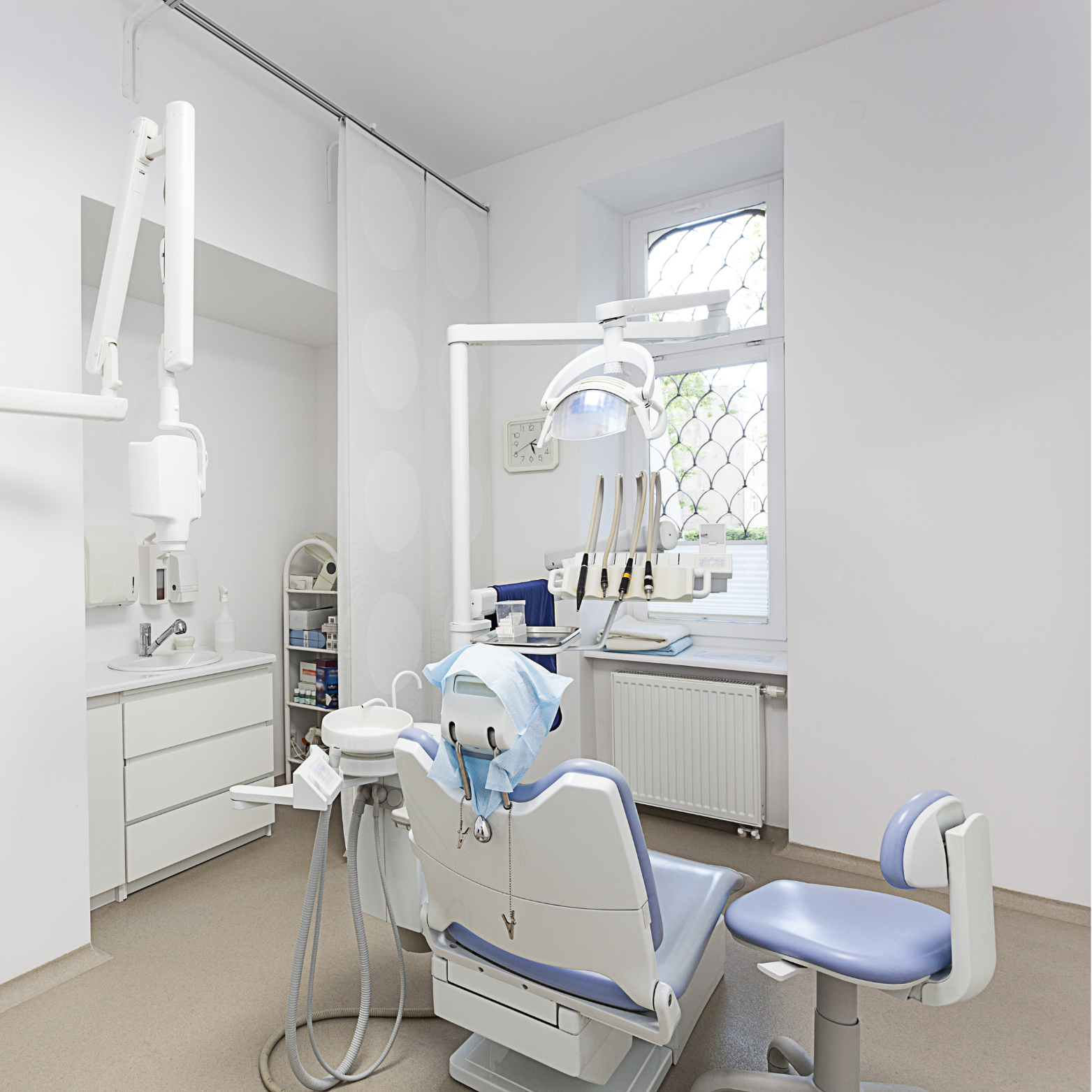 Dentist Office with dental chair and equipment